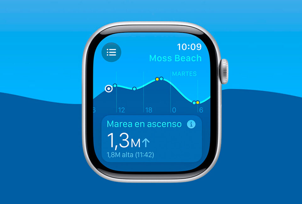 Así funciona ‘Mareas’, la nueva app de Apple para controlar más de 115.000 playas desde la muñeca