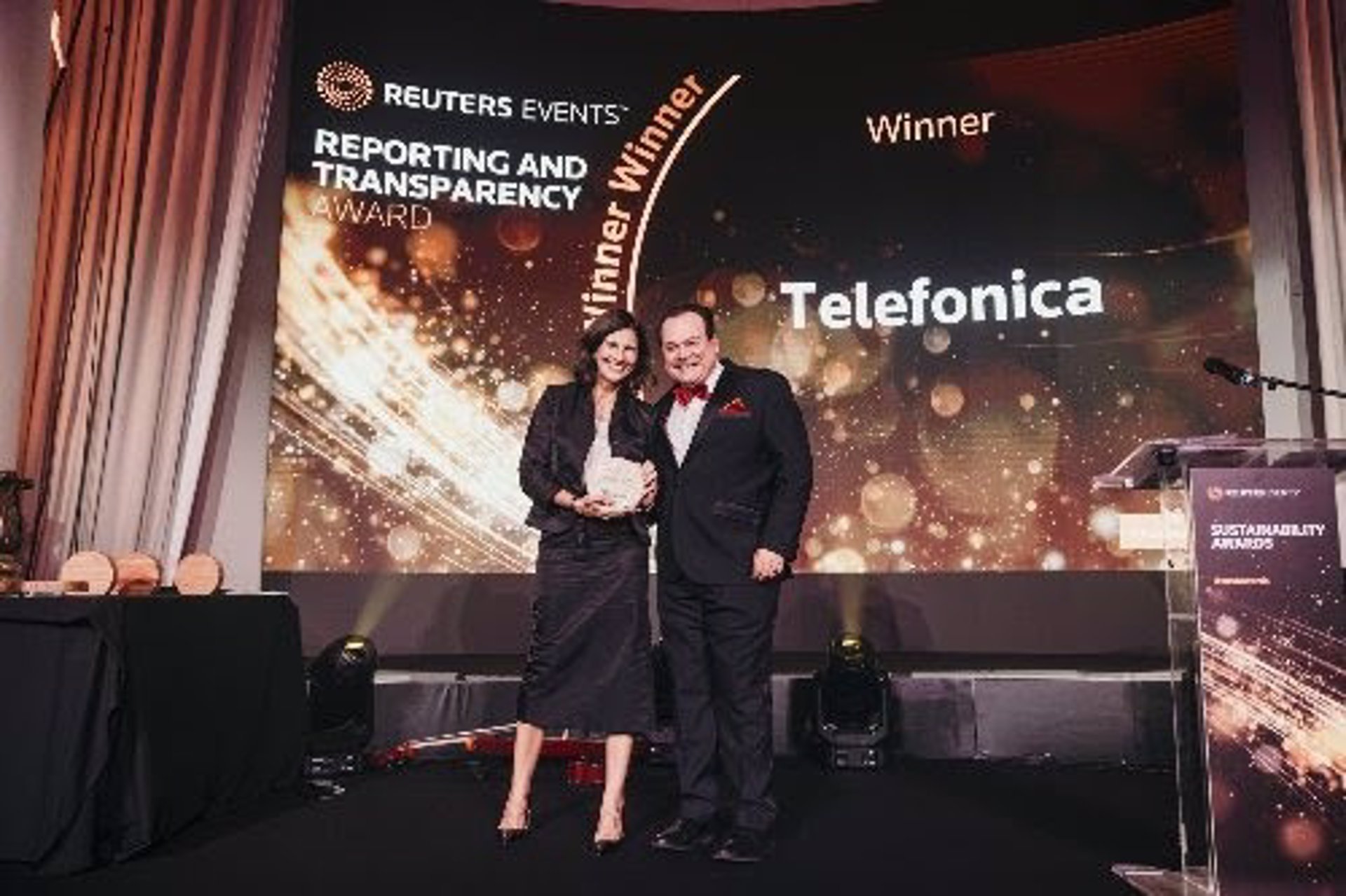 Telefónica, galardonada en los Premios Reuters a la Sostenibilidad 2024