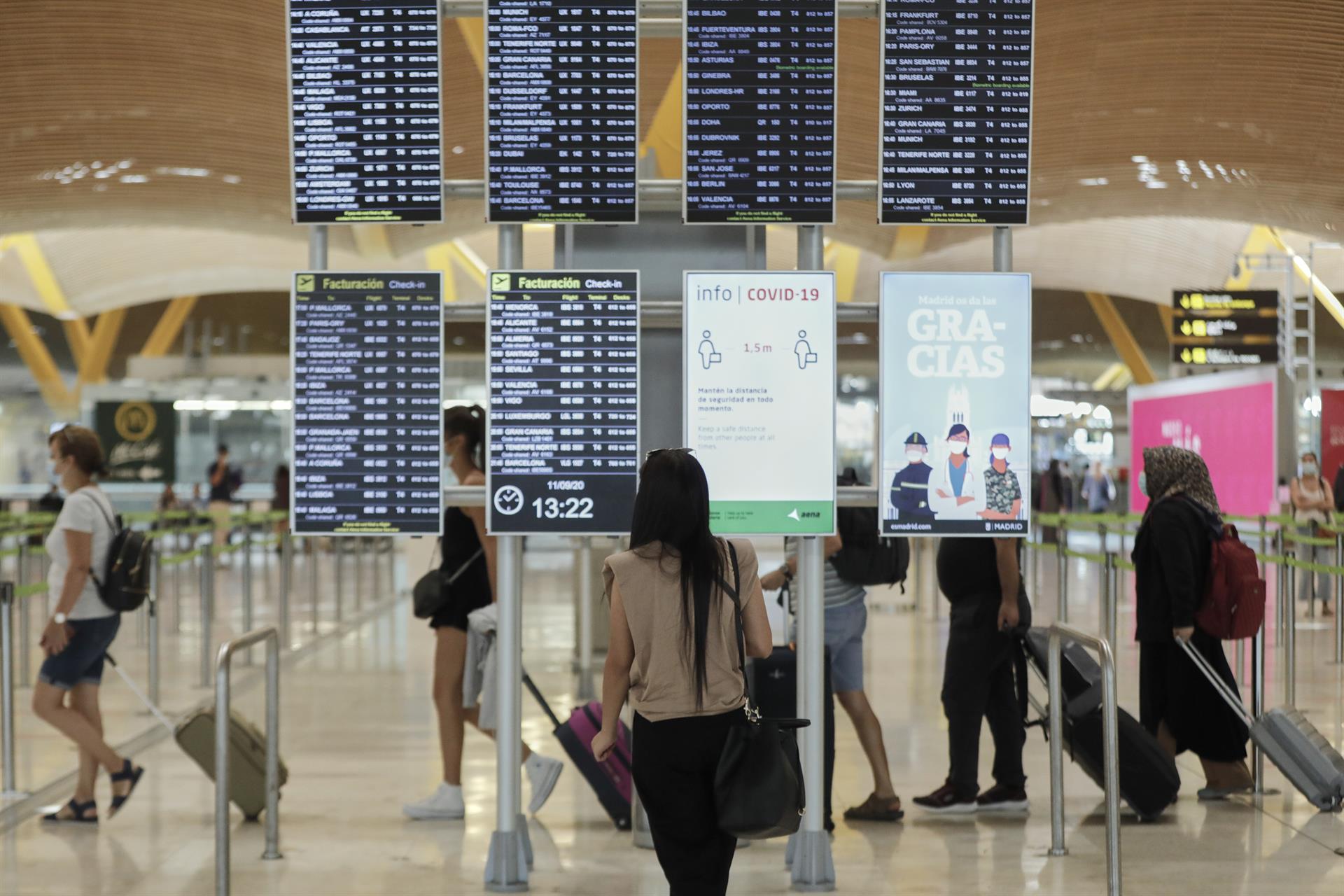 Los aeropuertos españoles cierran septiembre con 29,6 millones de pasajeros, un 7,6% más que en 2023