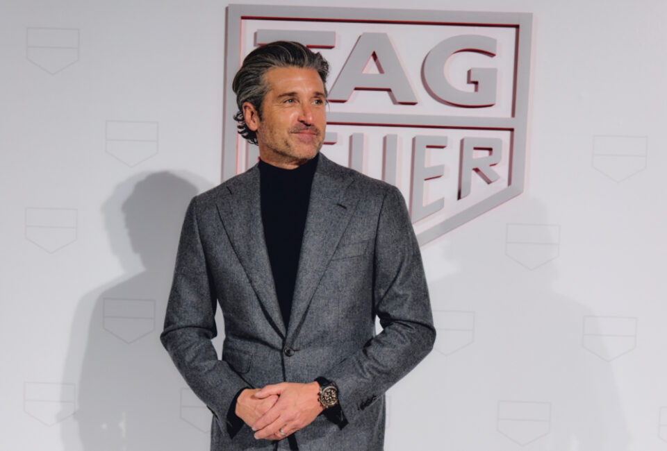 El actor Patrick Dempsey corta la cinta de la primera tienda de TAG Heuer en Barcelona