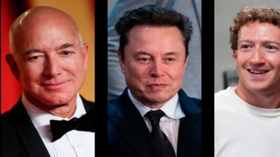 Jeff Bezos, Mark Zuckerberg y Elon Musk acudirán a la ceremonia de investidura de Trump