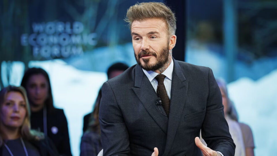 Beckham critica el avance del machismo en la cumbre de Davos