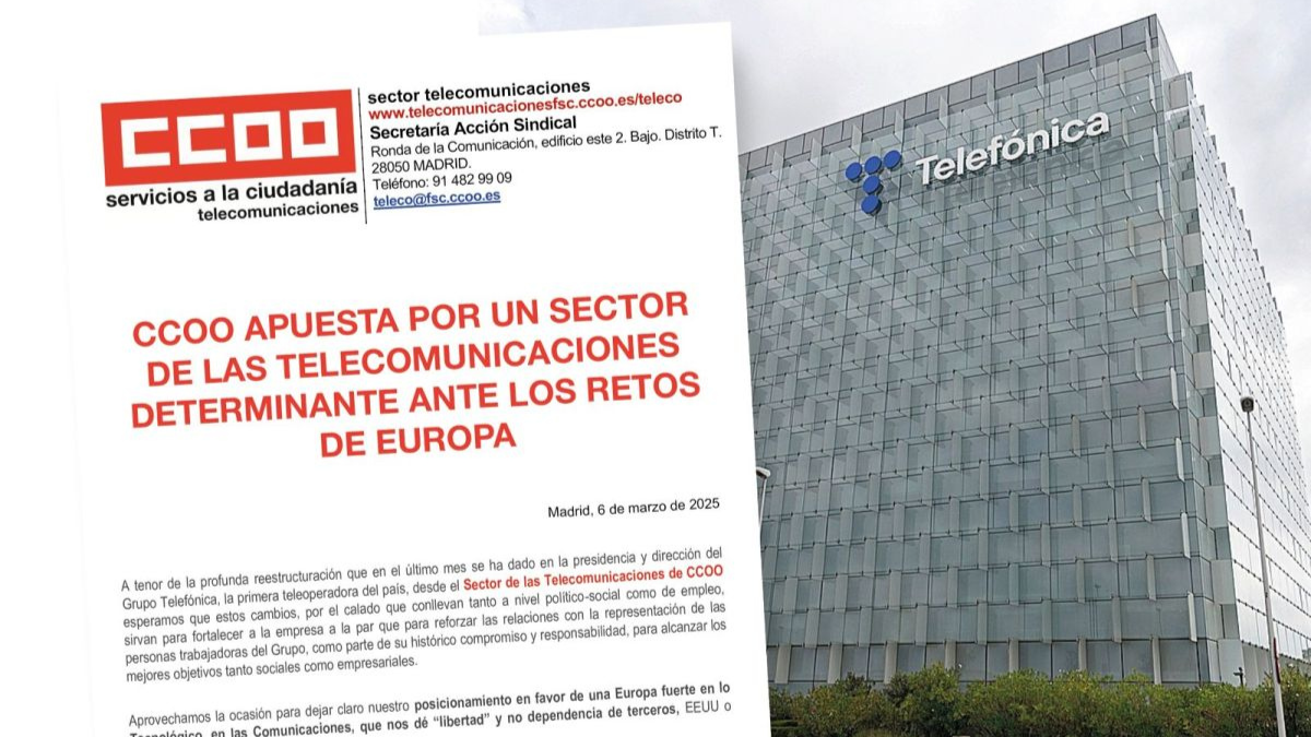 CCOO se une a Telefónica para pedir una Europa “fuerte” en el sector de las telecos