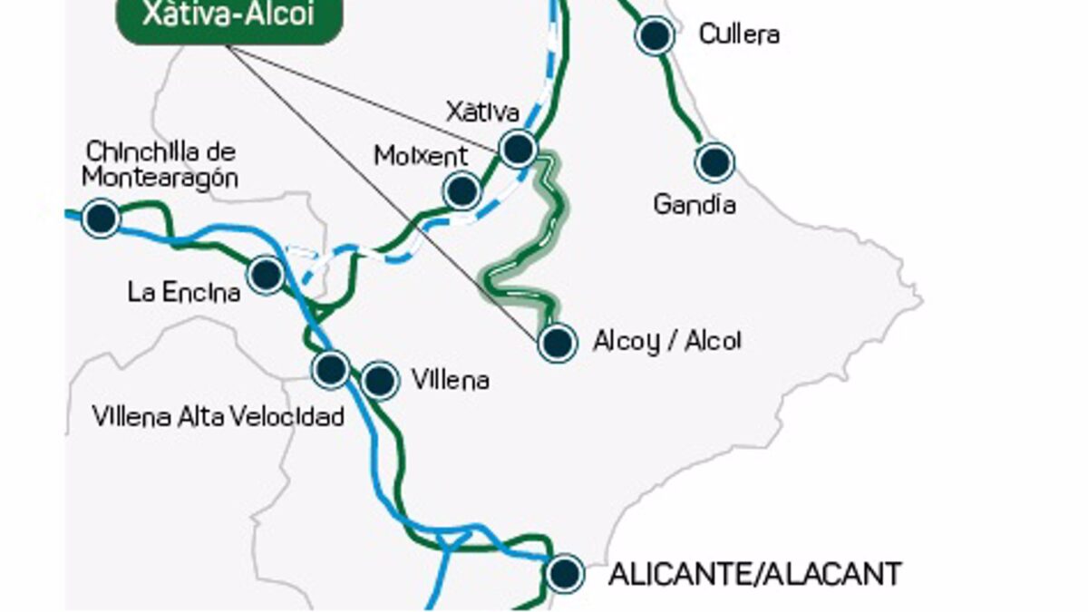 Transportes inicia a finales de marzo la renovación de la línea Xàtiva-Alcoi por 160 millones