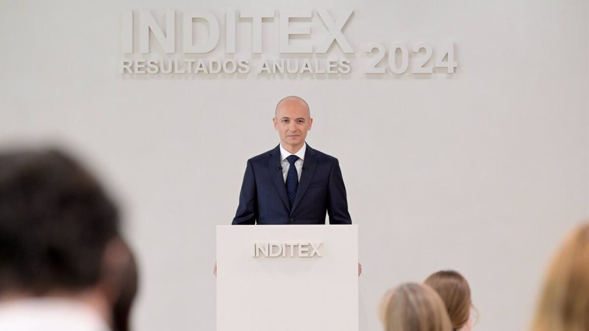 Inditex cae un 7,5% y retrocede a niveles del pasado agosto pese a resultados récord