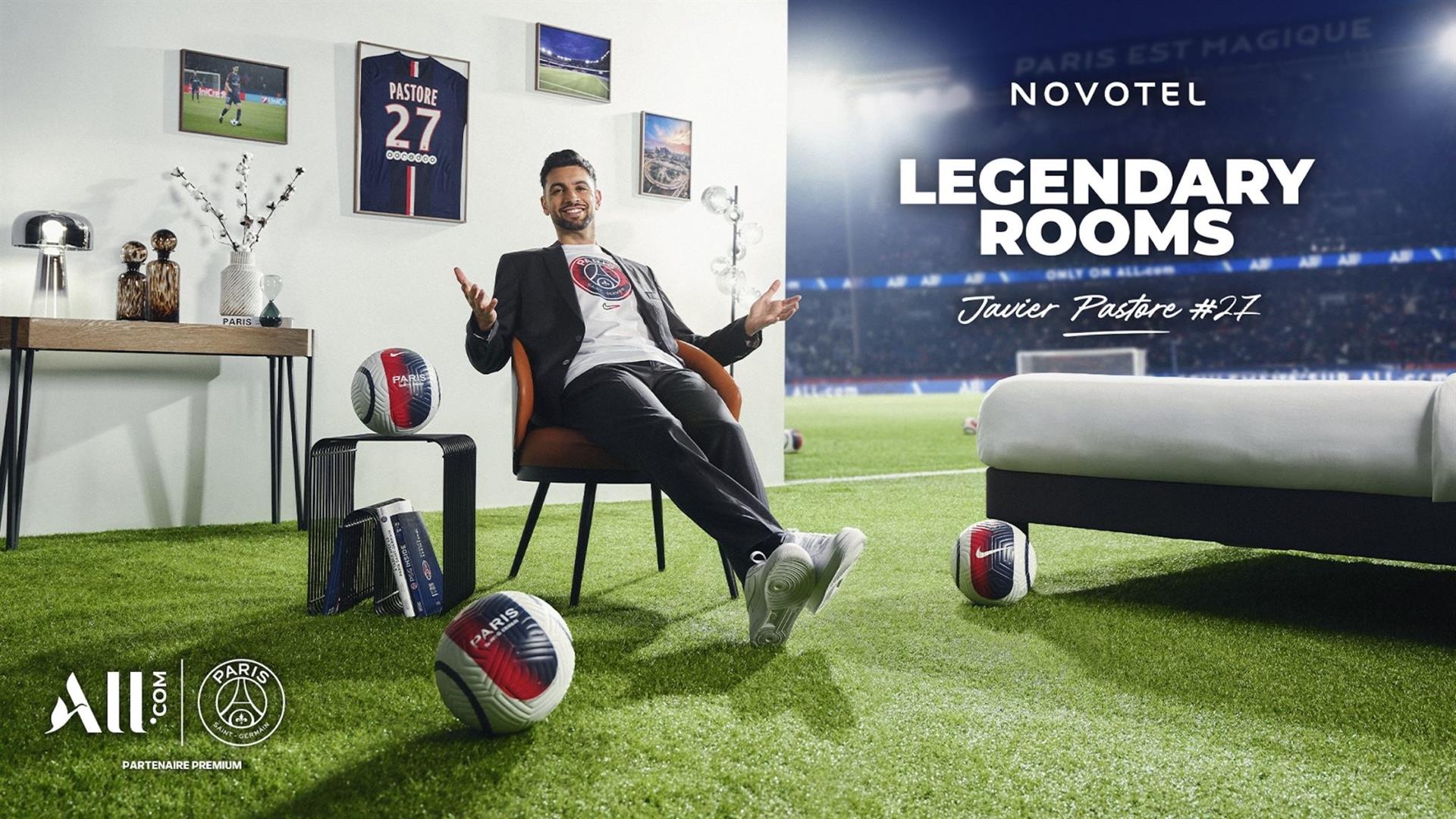 Novotel y Paris Saint-Germain crean las ‘Legendary Rooms’: experiencias inmersivas con iconos del fútbol