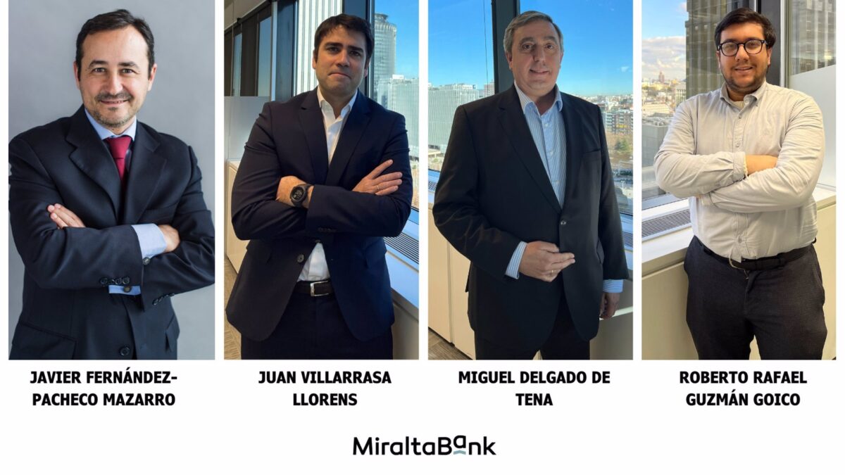 Miraltabank incorpora a cuatro expertos en inversión, asesoramiento y regulación