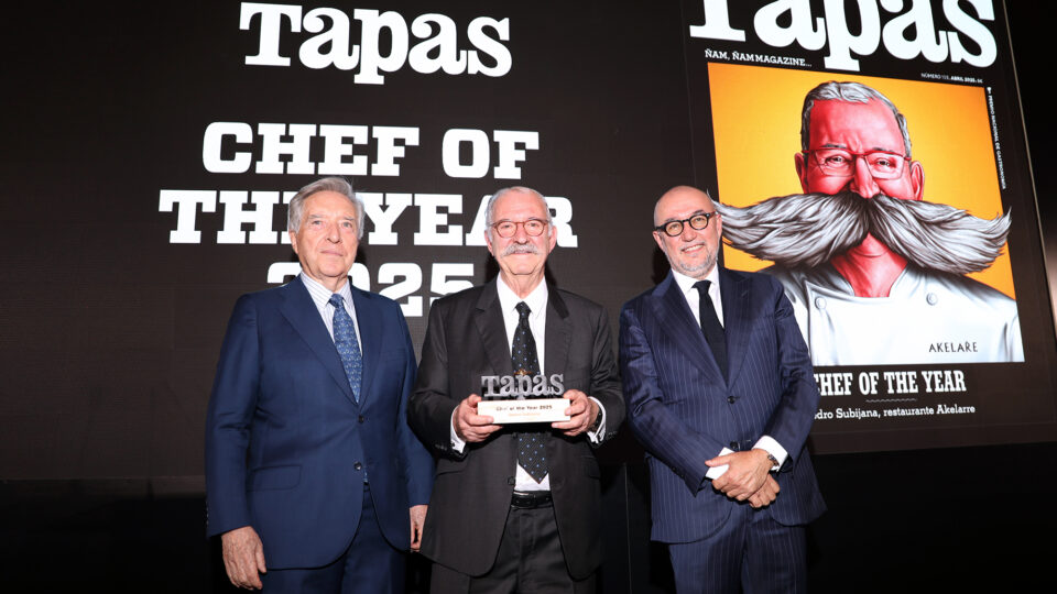 Así ha sido la entrega del Chef of the Year 2025 de ‘Tapas Magazine’ a Pedro Subijana