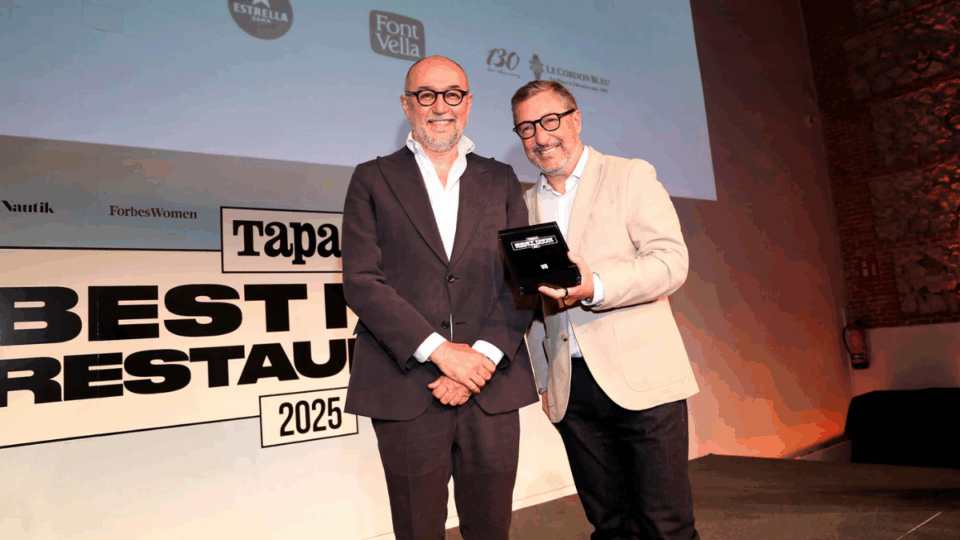 Así ha sido la entrega del premio Tapas Best New Restaurant 2025 a Vii, el bar de los Roca