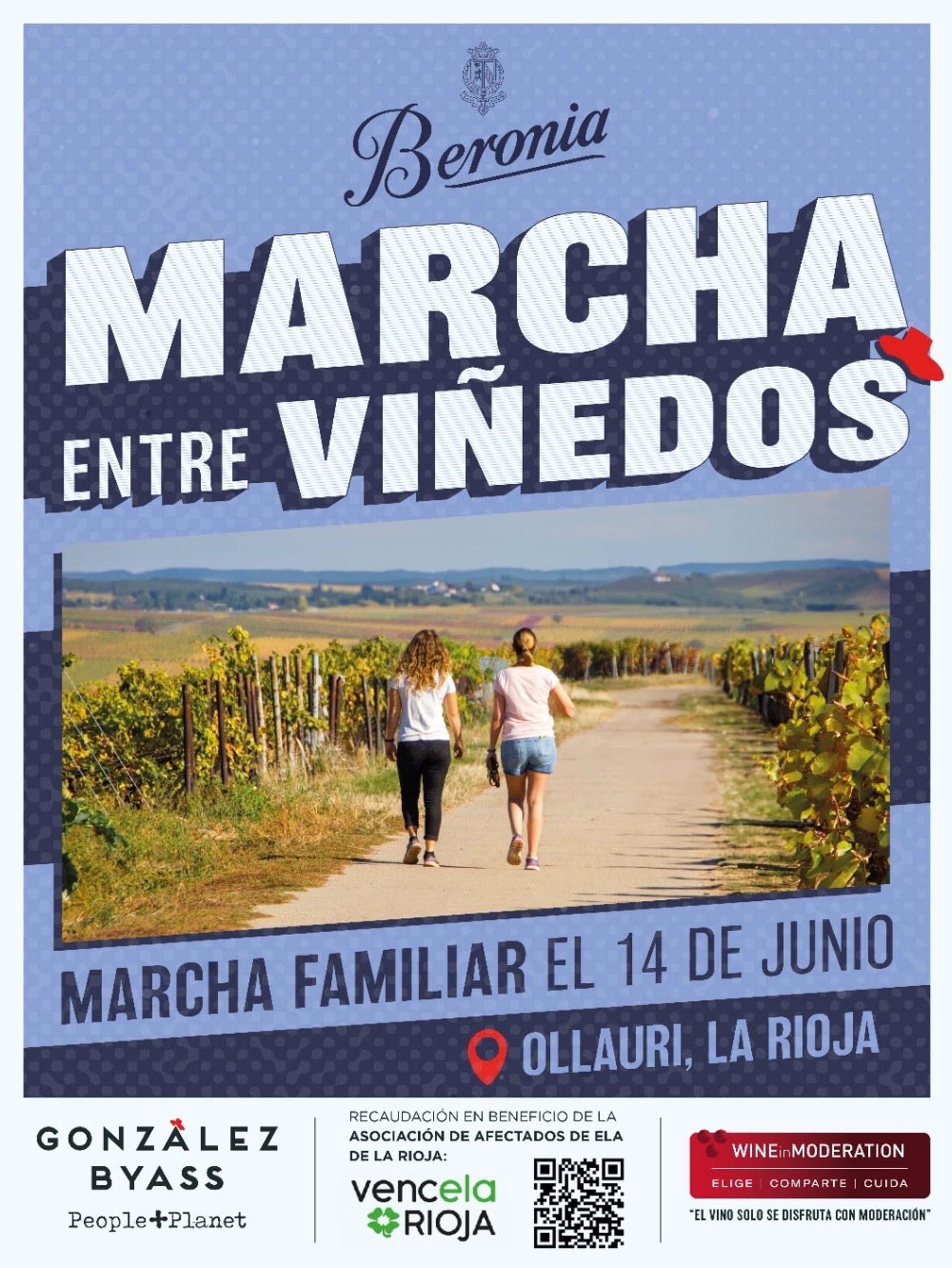 Beronia acoge el próximo sábado su primera ‘Marcha entre Viñedos’ cuya recaudación será para VencELA Rioja