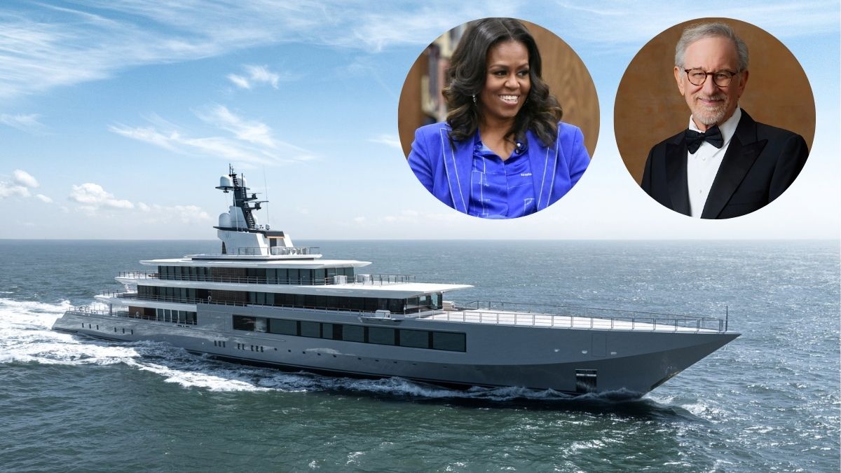Michelle Obama y Steven Spielberg navegan juntos en Mallorca a bordo del yate de 250 millones del cineasta