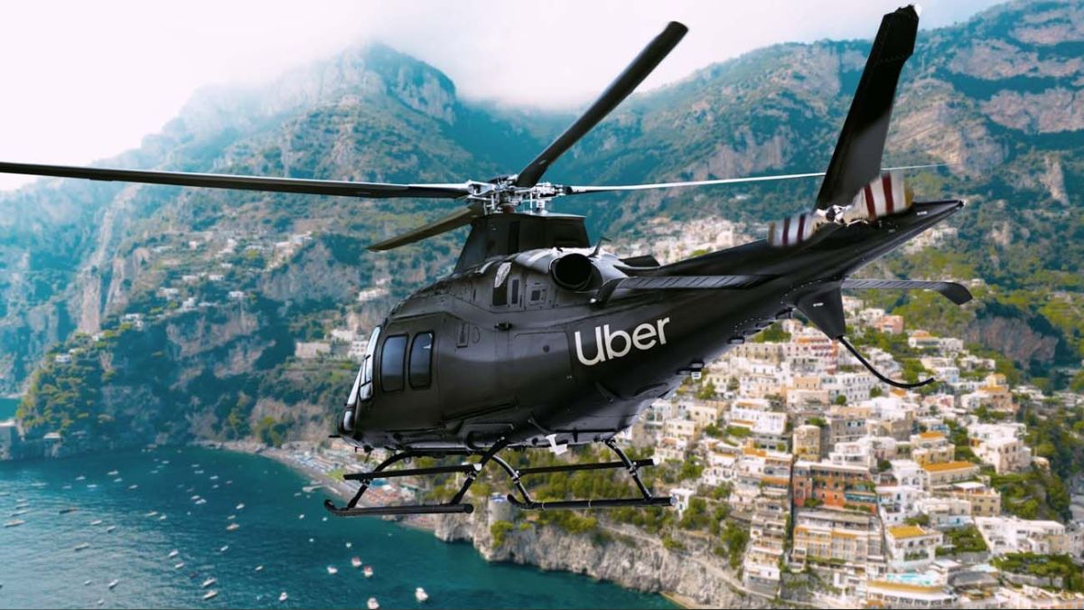 Uber lanza viajes en helicóptero y lanchas privadas en la Costa Amalfitana