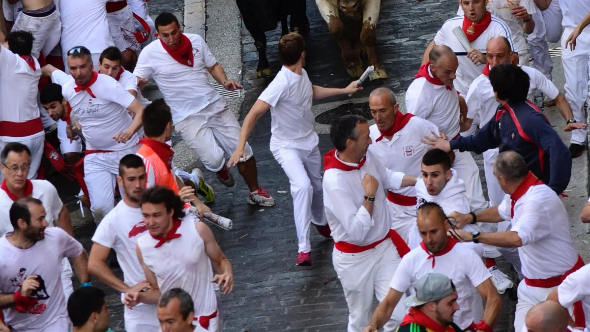 San Fermín 2025 | Quinto encierro rápido y limpio de los Jandilla