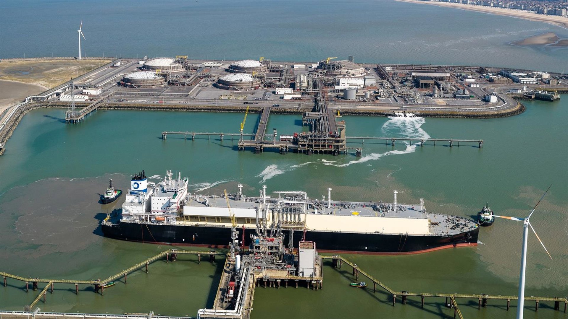 Sacyr gana un nuevo contrato de ingeniería para una terminal portuaria de GNL en Bélgica