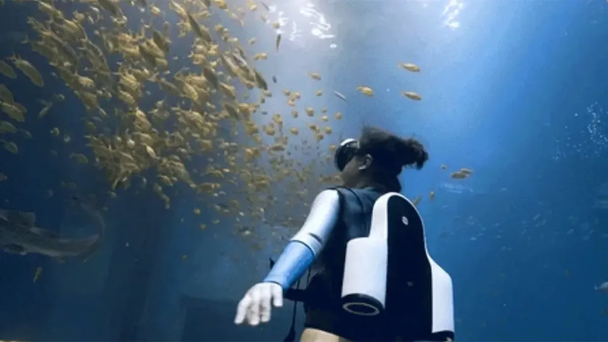Cómo una mochila propulsada con inteligencia artificial puede revolucionar el buceo