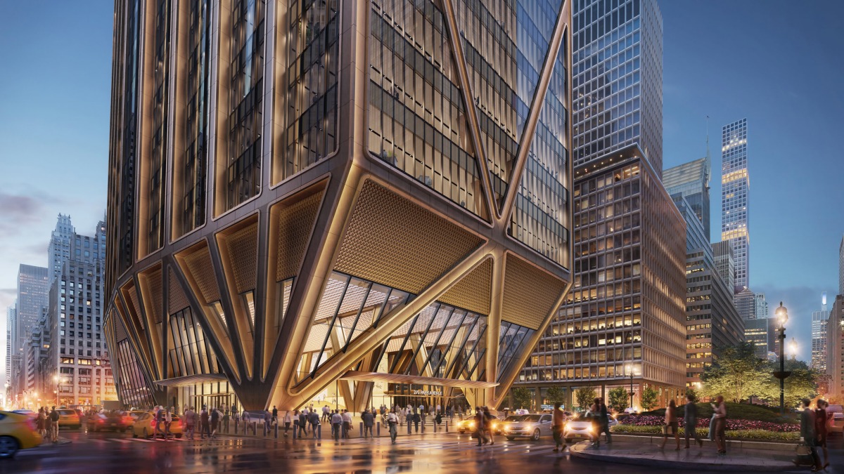 La flamante sede de JPMorgan Chase en Park Avenue diseñada por Fosters + Partners es el nuevo icono arquitectónico de Nueva York