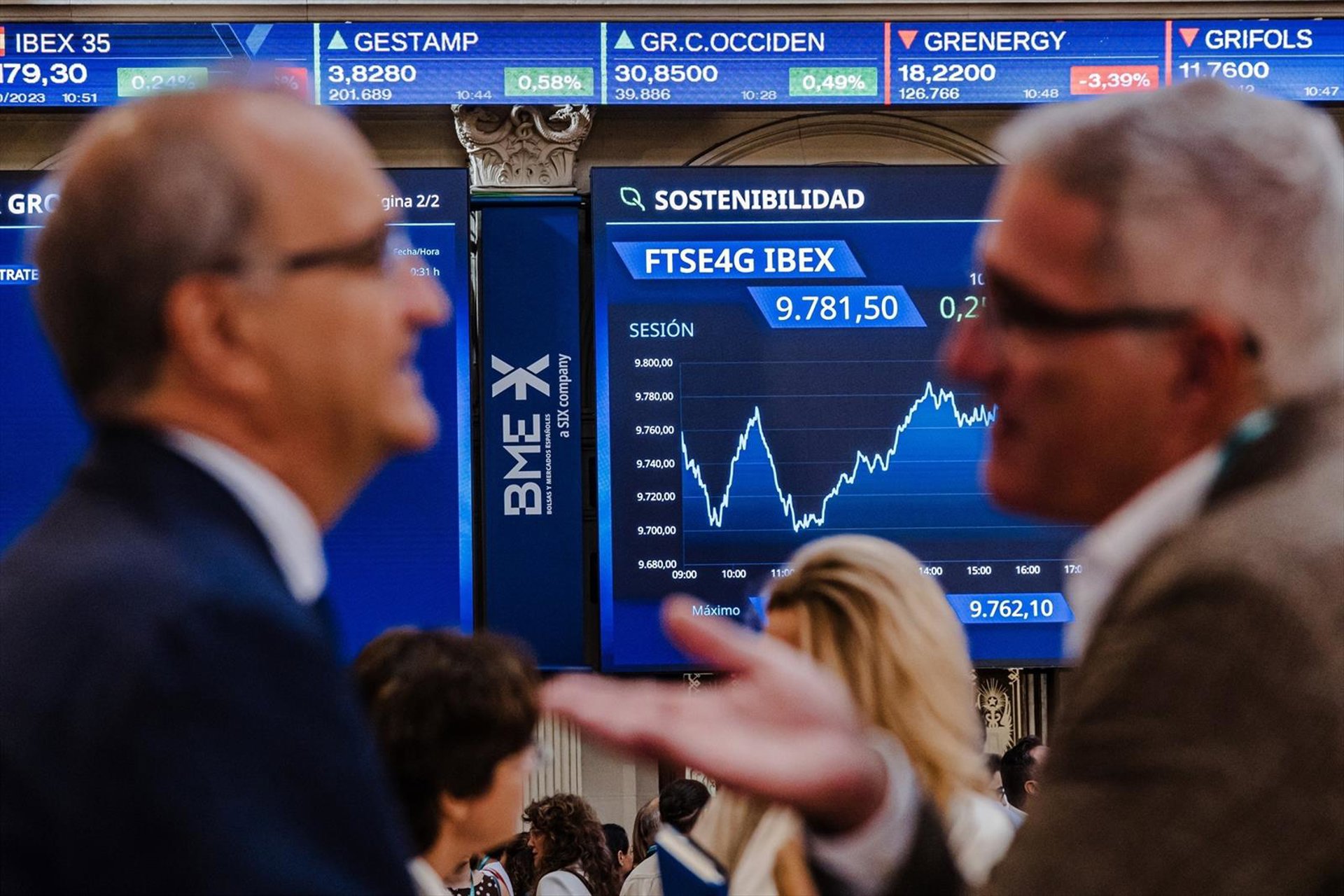 El Ibex ahonda en su caída al cierre y alcanza los 15.080 puntos, un 1,17% menos