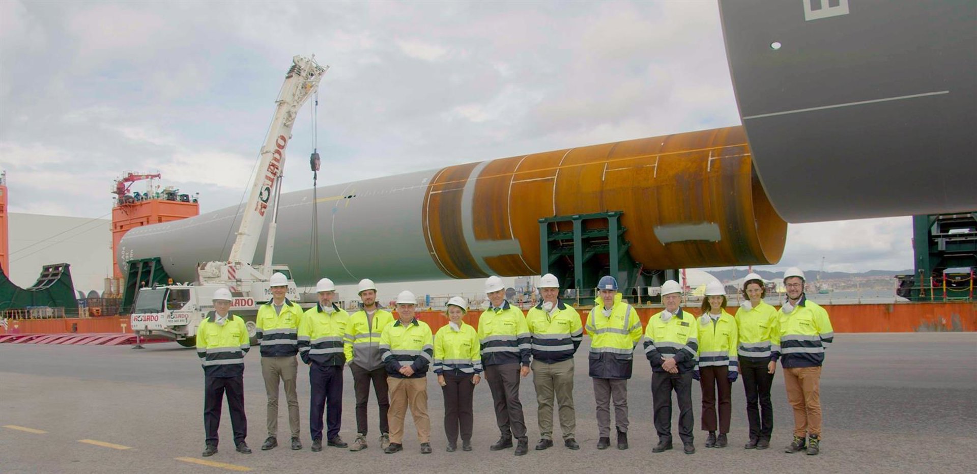 Haizea Wind Group entrega a Iberdrola los dos últimos monopilotes para el parque marino East Anglia