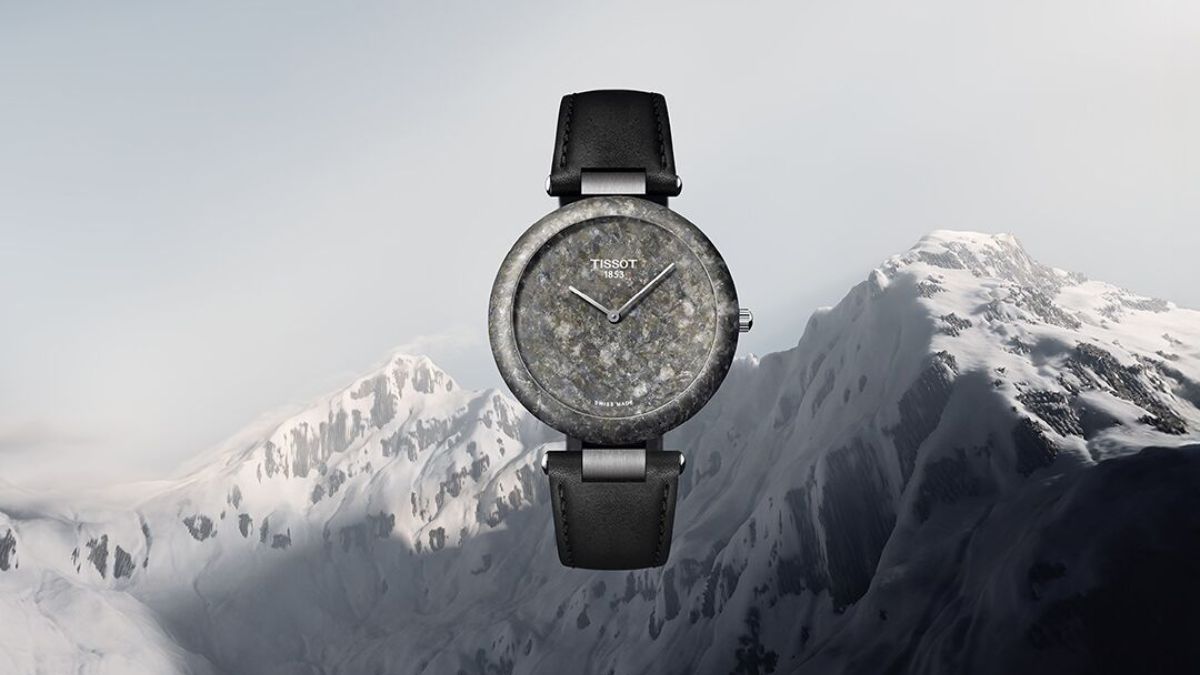 El primitivo encanto de un reloj de piedra: un fragmento de los Alpes en la muñeca