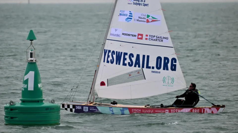 La increíble hazaña de Dani Anglada, el primer navegante ciego que circunnavega la isla de Wight