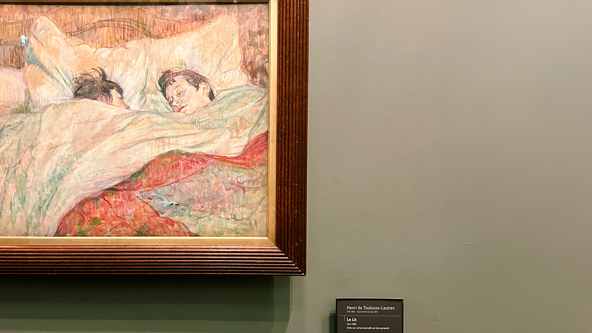 Museo de Orsay, cuadro 'Le Lit' de Toulouse-Lautrec.