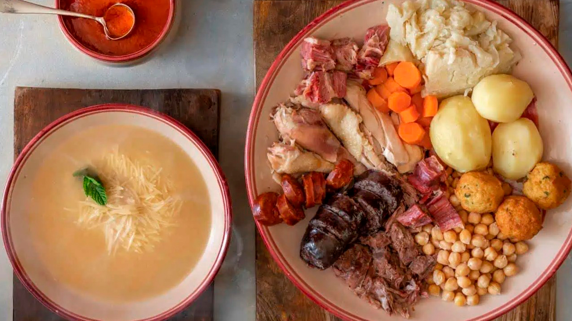 El chef Adolfo Santos presenta el cocido madrileño de Forbes House