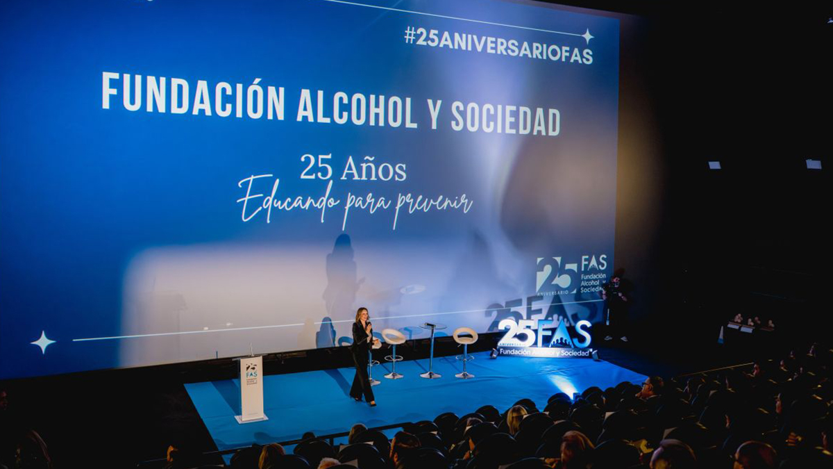 La Fundación Alcohol y Sociedad celebra su 25 aniversario reivindicando la educación como herramienta clave frente al consumo de alcohol en menores