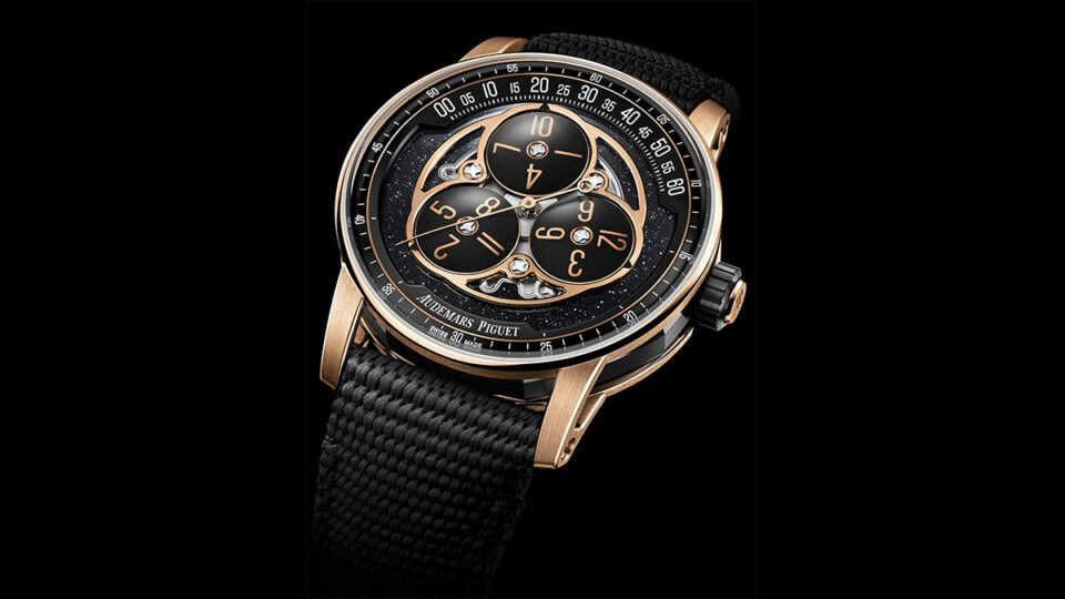 Vuelve la hora errante de Audemars Piguet, ahora en oro rosa y venturina negra