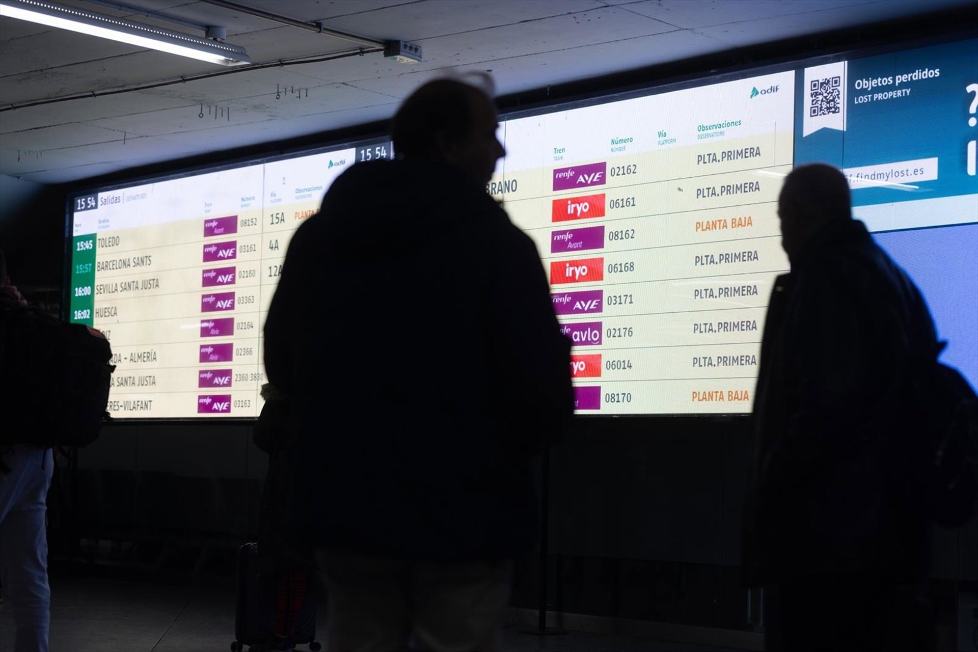 Renfe, Iryo y Ouigo cancelan 350 trenes por la huelga de la próxima semana