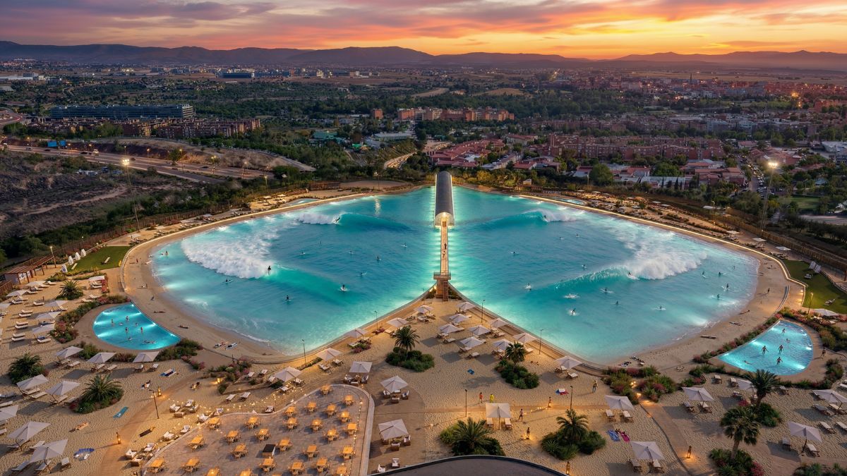 Madrid tendrá su playa de olas para surf junto al Metropolitano en 2027