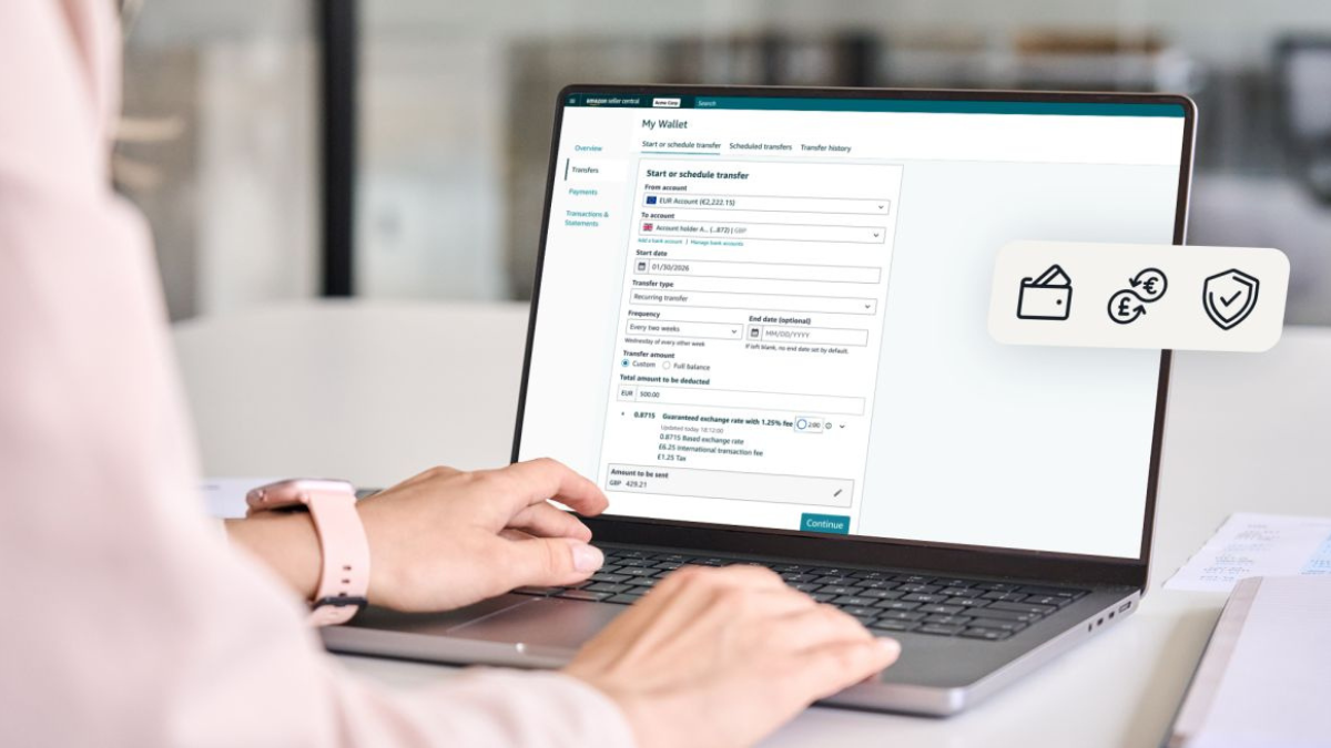 Amazon lanza Seller Wallet, herramienta de gestión de fondos para facilitar a los vendedores la gestión de sus operaciones internacionales