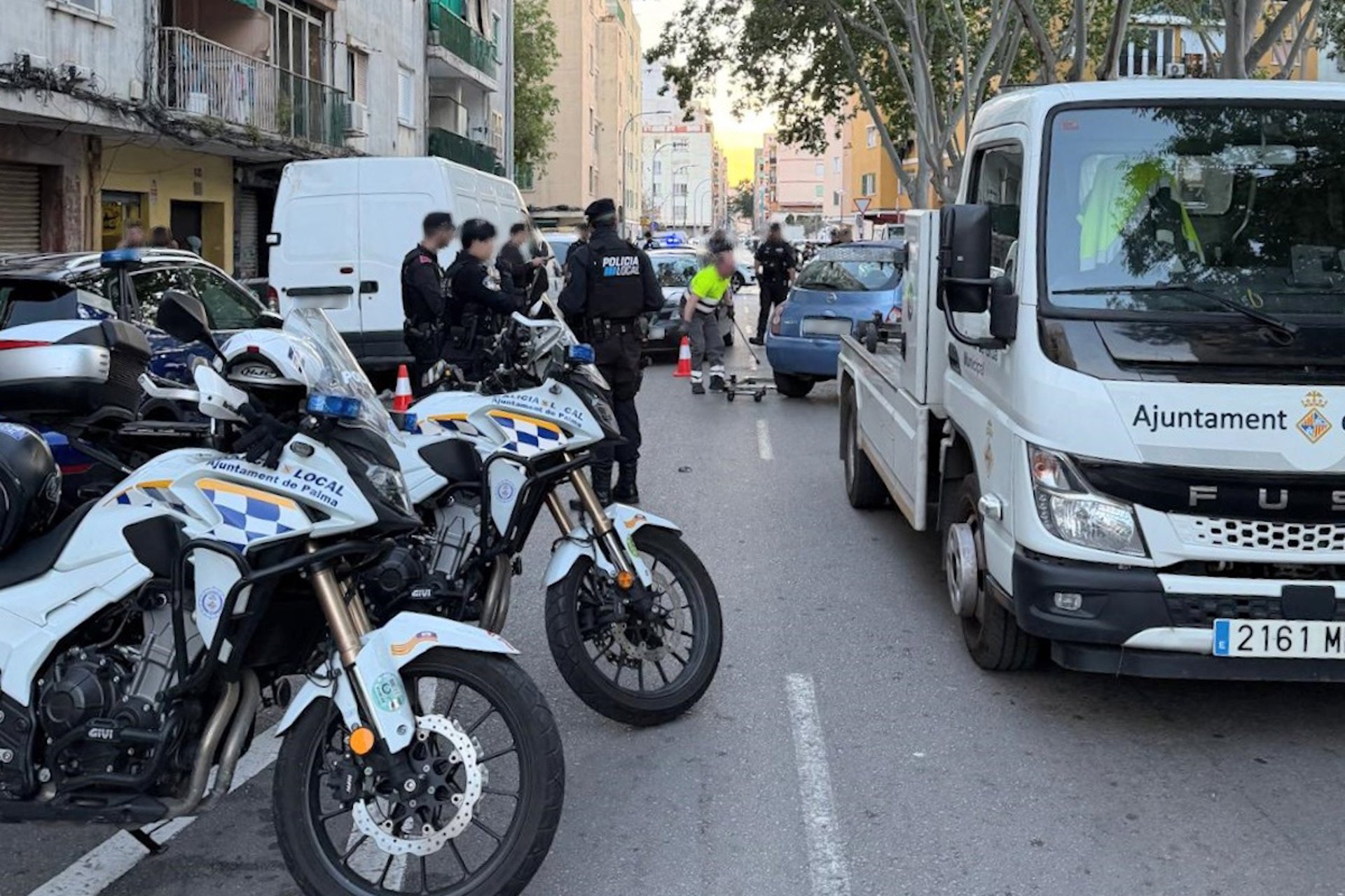 Un dispositivo en Son Gotleu se salda con 24 denuncias por tráfico y un investigado por conducir sin carné