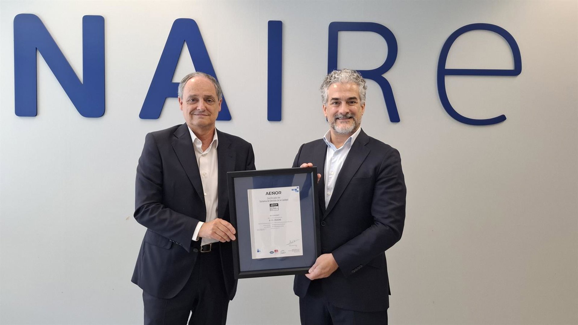 Enaire renueva las certificaciones Aenor en calidad, medio ambiente y seguridad