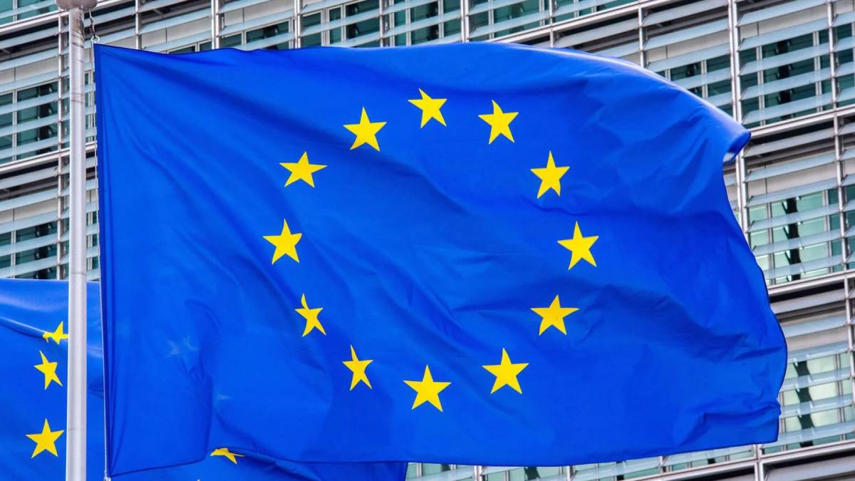 Bandera de la Unión Europea.