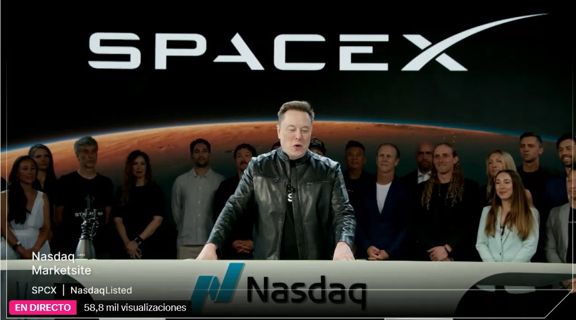 SpaceX debuta en el Nasdaq con calificaciones positivas de los grandes bancos
