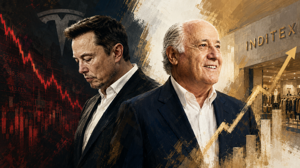 Mientras Musk se desploma, Amancio Ortega vuelve al Top 10 mundial: la fortuna que no depende de una sola acción