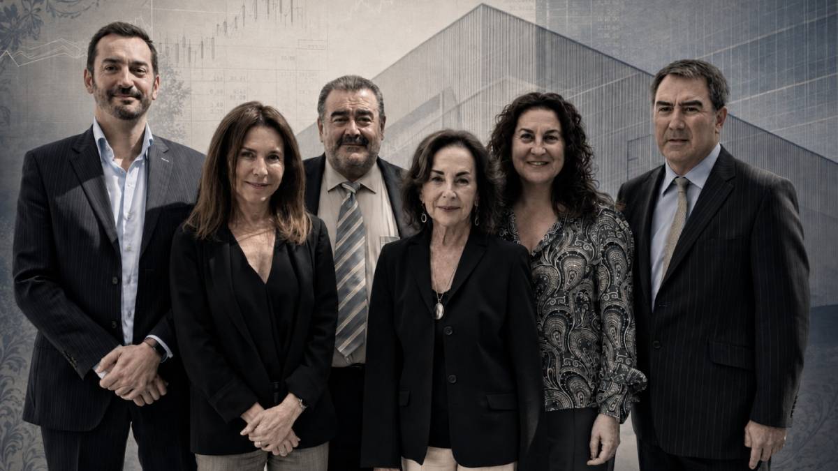 Montaje creado con IA de la familia Luksic.