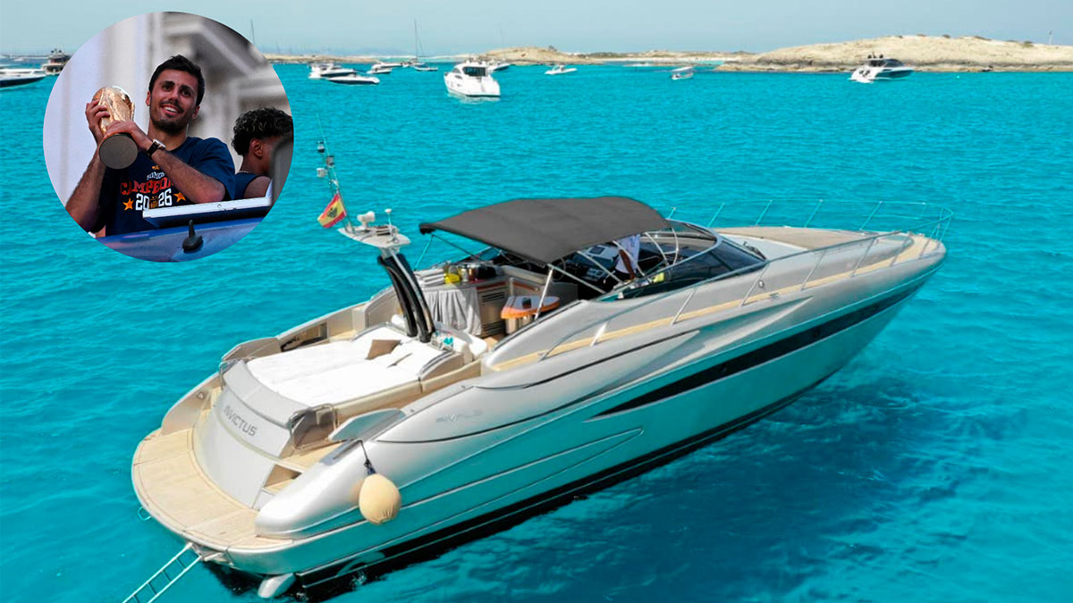 Así es el yate (de acertado nombre y casi 4.000 euros al día) con el que Rodri descansa en Ibiza