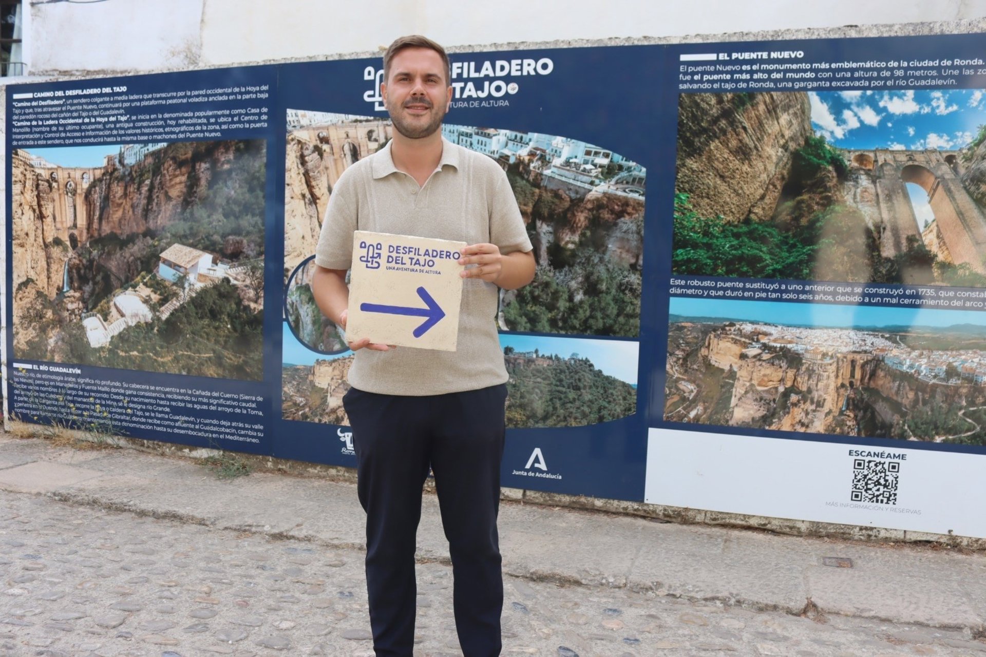 Ronda presenta la nueva señalización del Camino del Desfiladero del Tajo