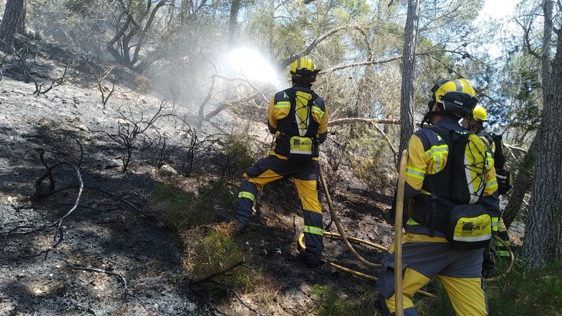 Extinguido el incendio forestal entre Alaró y Consell tras quemar más de dos hectáreas