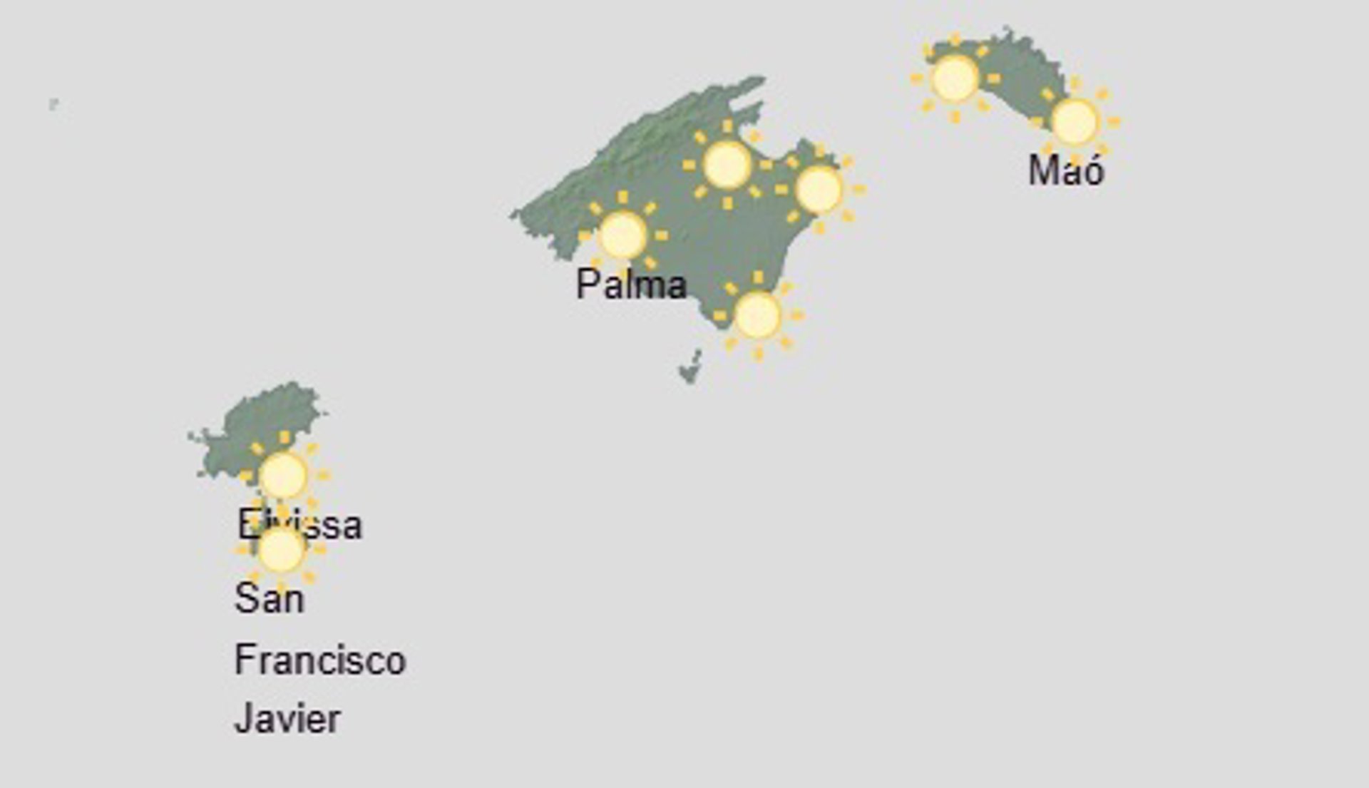 Predicción meteorológica para hoy, miércoles 19 de agosto, en Baleares: temperaturas altas