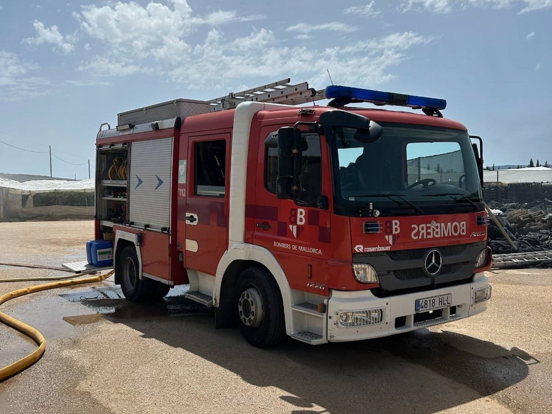 Declarado un incendio forestal en cala Domingos (Manacor)